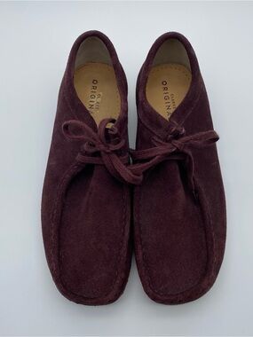 Clarks Originals Wallabees Suede Purple Burgundy Women’s 9/ Men's 7.5